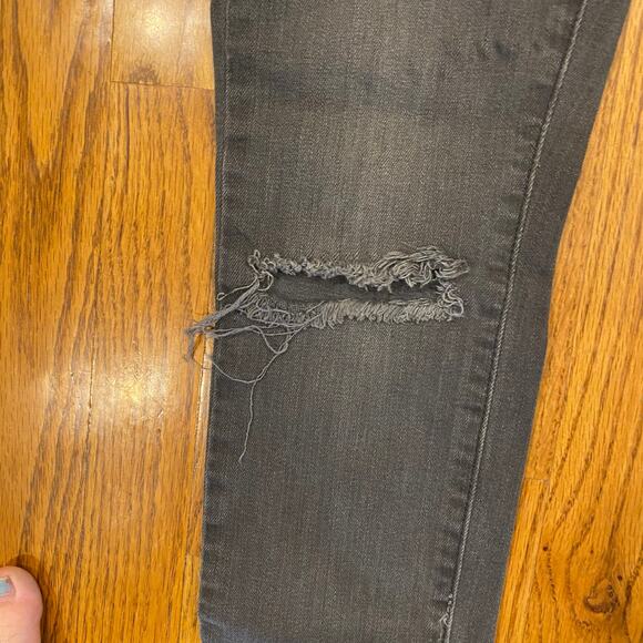 Paige Denim Verdugo Ultra Skinny Jeans Distressed Black 28 - Picture 5 of 6